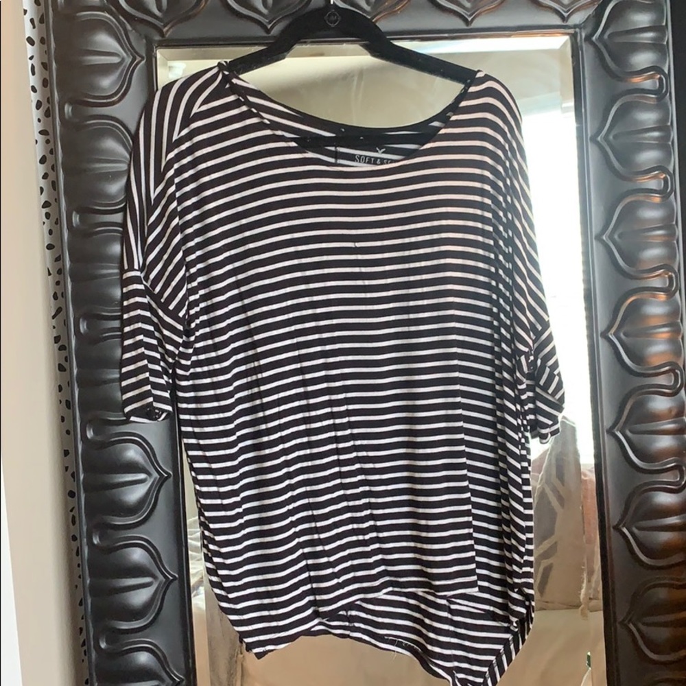 Black and White Stripped Tee